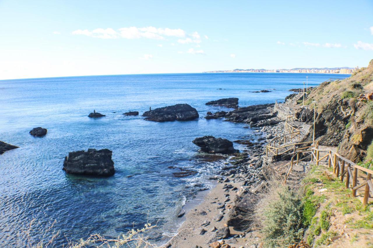 Atico Frente Al Mar - Vistas, Piscina, Terrazas, Parking! Appartement Benalmádena Buitenkant foto